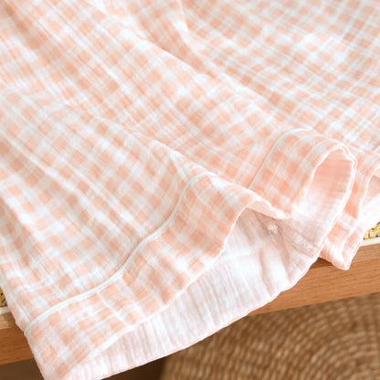 Ownkoti Gingham Cotton Gauze Pajamas with Colorful Buttons - image 11