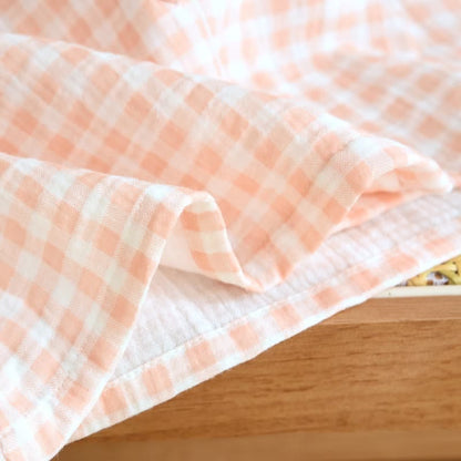 Ownkoti Gingham Cotton Gauze Pajamas with Colorful Buttons - image 12
