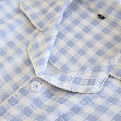 Ownkoti Matching Couples Plaid Cotton Gauze Pajamas - image 10