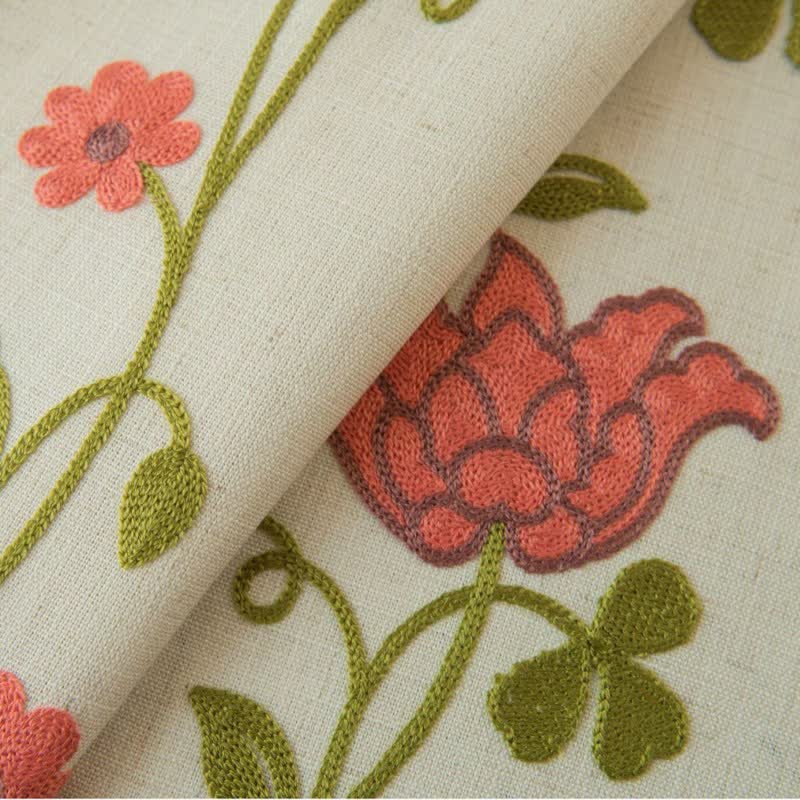 Ownkoti Rose Floral Vine Tassel Curtain - image 13