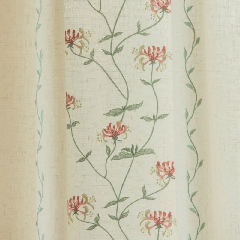 Ownkoti Red Spider Lily Curtain with Tassels - image 4