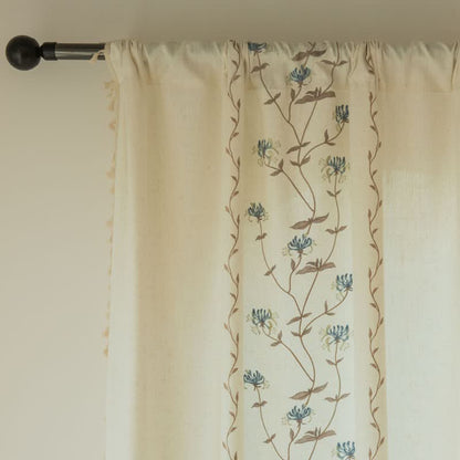Ownkoti Red Spider Lily Curtain with Tassels - image 8