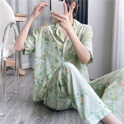 Ownkoti Refresh Floral Silky Loungewear Set - image 2