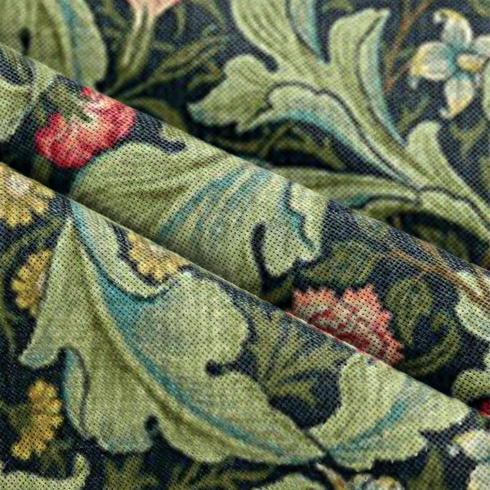 Ownkoti Vintage Floral Door Curtain With Tassels - image 6