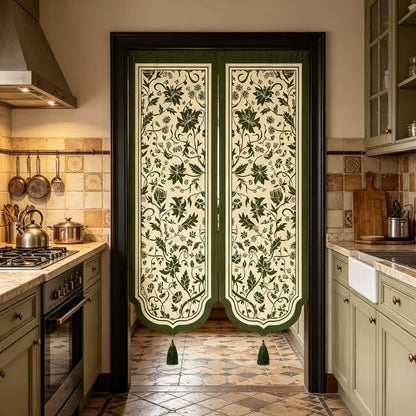 Ownkoti Vintage Floral Room Divider Door Curtain - image 4