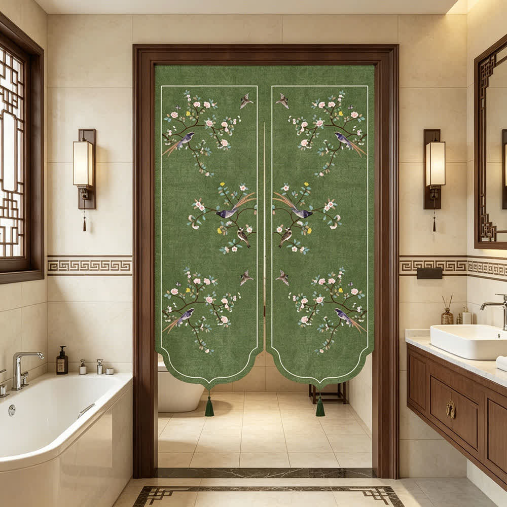 Ownkoti Floral Bird Room Divider Door Curtain - image 2