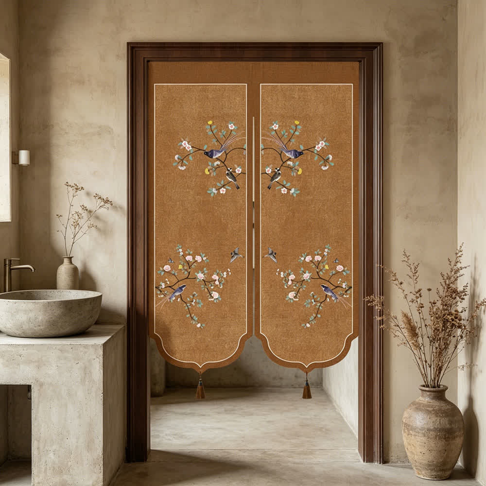 Ownkoti Floral Bird Room Divider Door Curtain - image 9