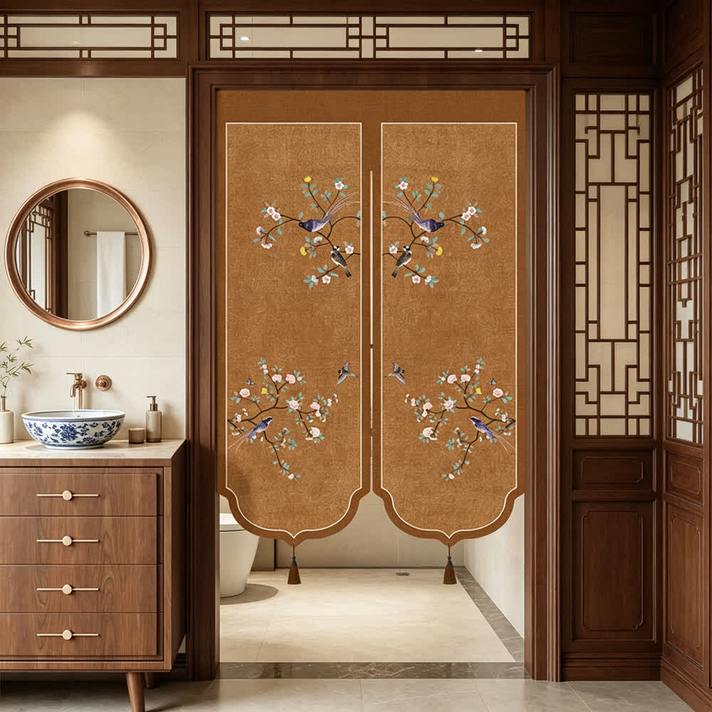 Ownkoti Floral Bird Room Divider Door Curtain - image 7