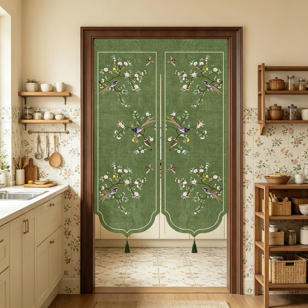Ownkoti Floral Bird Room Divider Door Curtain - image 3