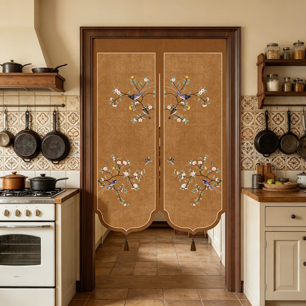 Ownkoti Floral Bird Room Divider Door Curtain - image 8