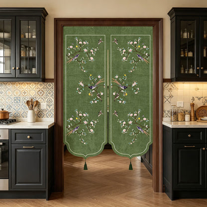 Ownkoti Floral Bird Room Divider Door Curtain - image 1