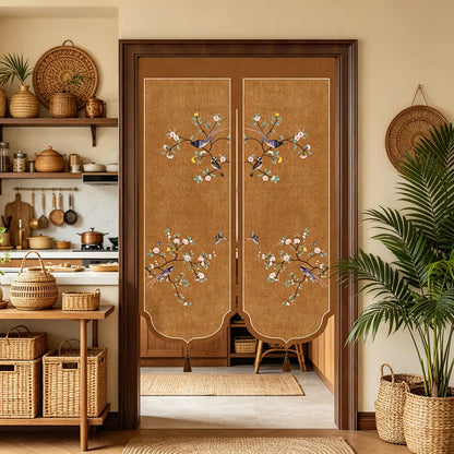 Ownkoti Floral Bird Room Divider Door Curtain - image 6