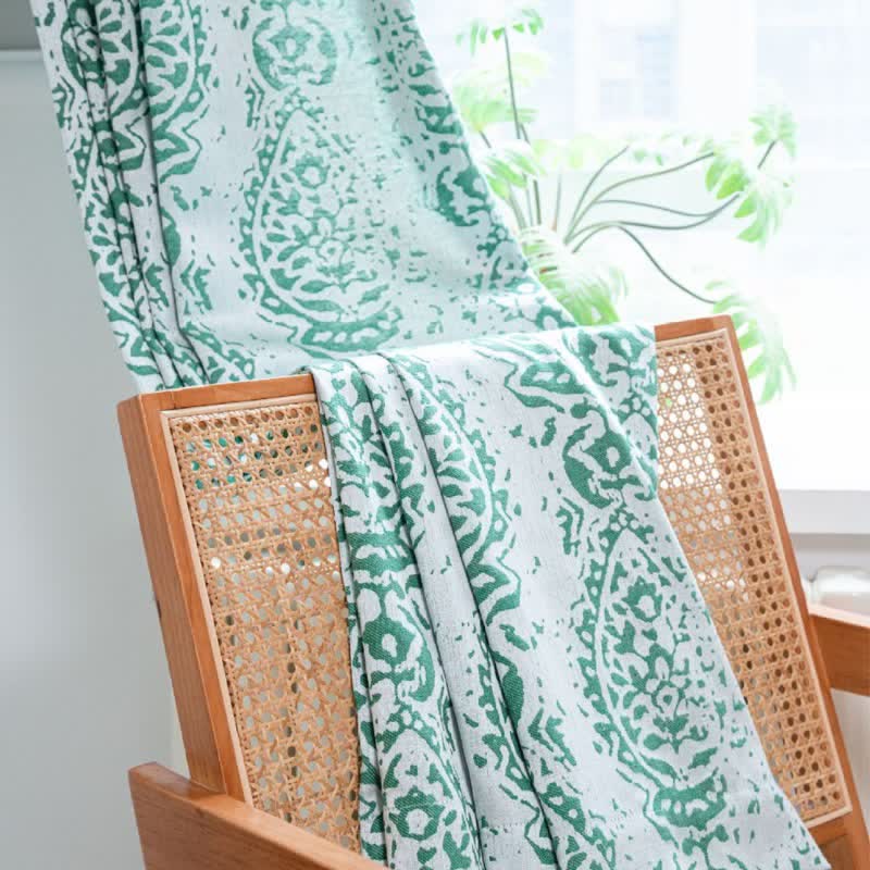 Ownkoti Vintage Style Water Drop Pattern Curtain - image 3