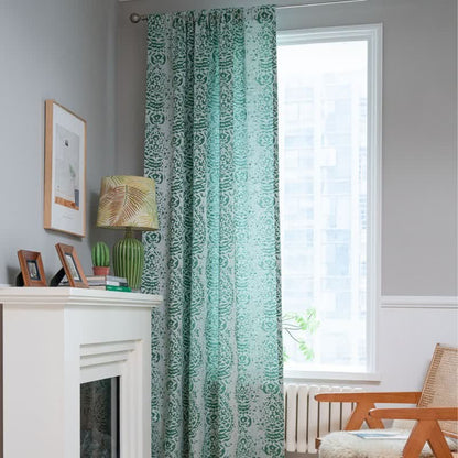 Ownkoti Vintage Style Water Drop Pattern Curtain - image 2