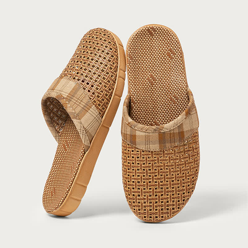 Ownkoti Rattan Odor-Resistant Indoor Slippers  - Khaki - 3XL - image 9
