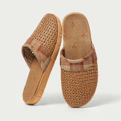 Ownkoti Rattan Odor-Resistant Indoor Slippers  - Coffee - 3XL - image 6