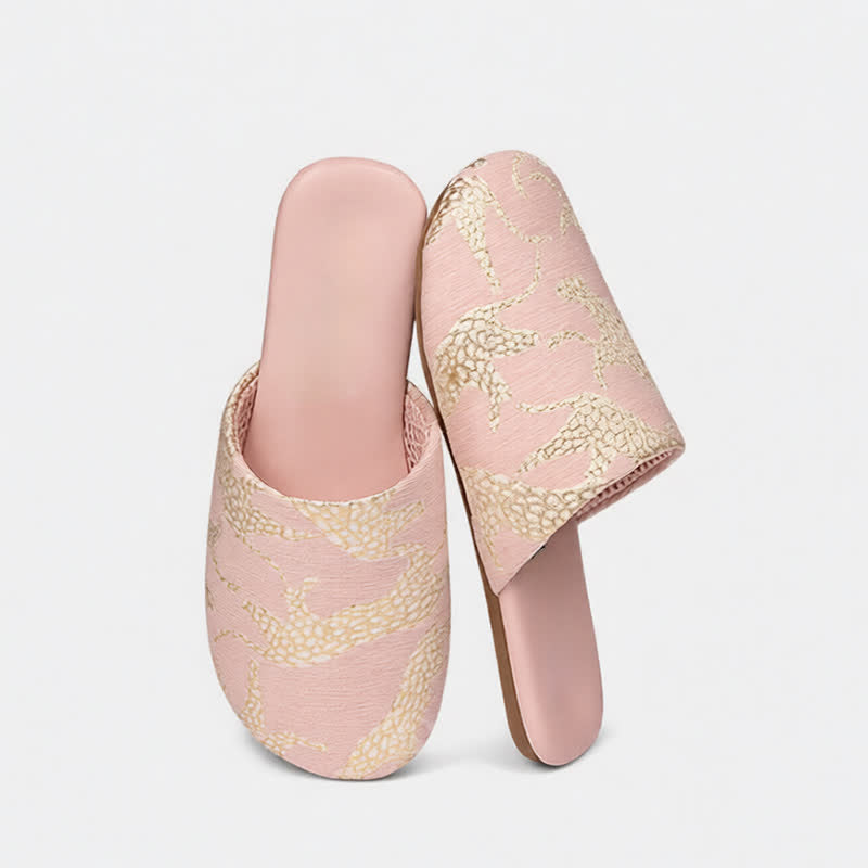 Ownkoti Jacquard Animal Closed-ToeIndoor Slippers  - Pink - 2XL - image 7