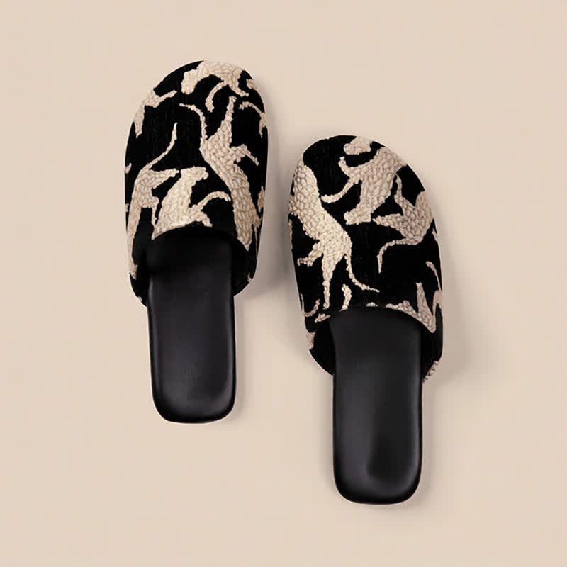 Ownkoti Jacquard Animal Closed-ToeIndoor Slippers  - image 2
