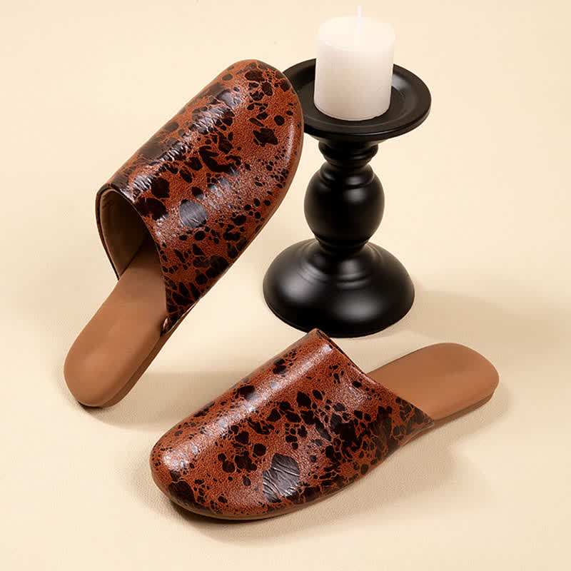 Ownkoti Vintage Marble Pattern Indoor Slippers - image 8