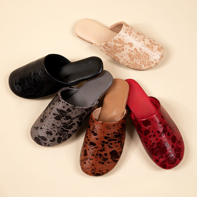 Ownkoti Vintage Marble Pattern Indoor Slippers - image 1