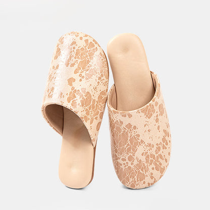 Ownkoti Vintage Marble Pattern Indoor Slippers - Beige - 2XL - image 5