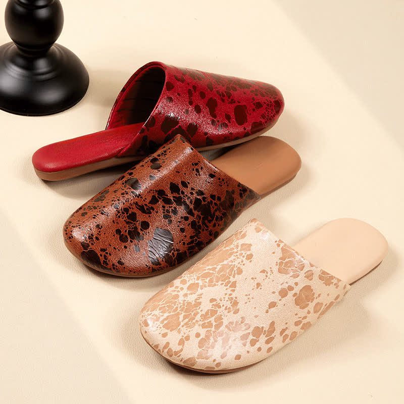 Ownkoti Vintage Marble Pattern Indoor Slippers - image 0