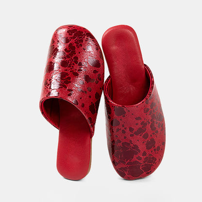 Ownkoti Vintage Marble Pattern Indoor Slippers - Red - 2XL - image 7