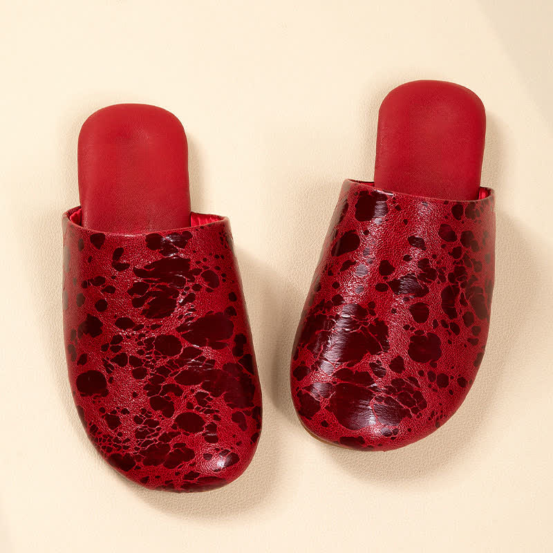 Ownkoti Vintage Marble Pattern Indoor Slippers - image 6