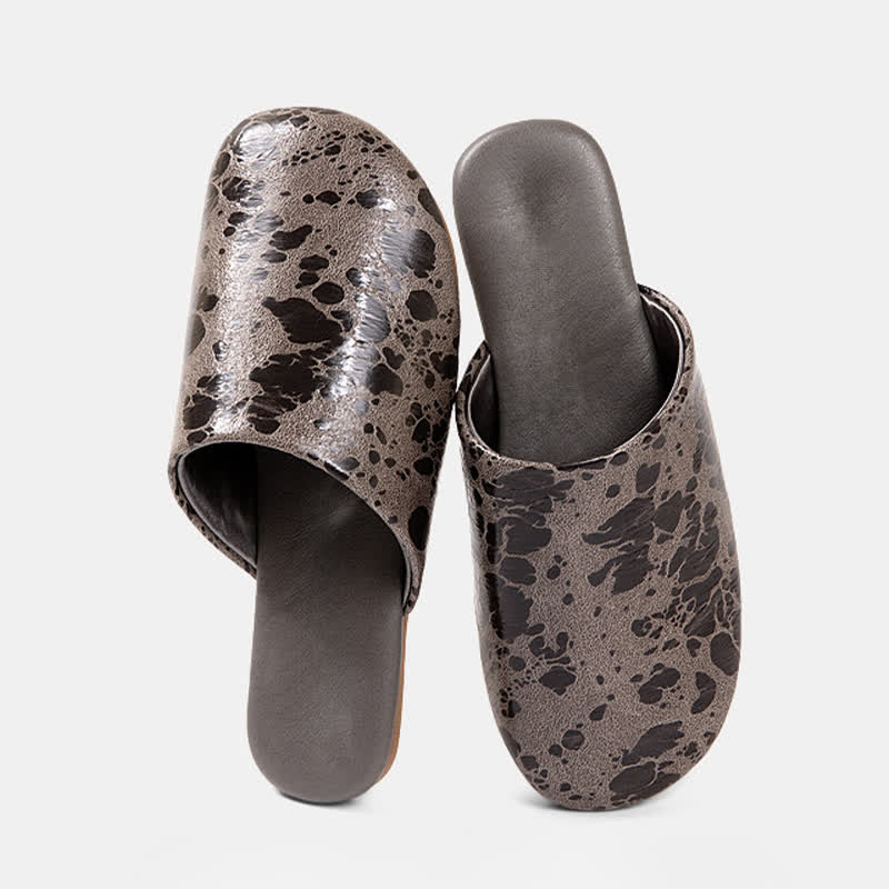 Ownkoti Vintage Marble Pattern Indoor Slippers - Gray - 2XL - image 10