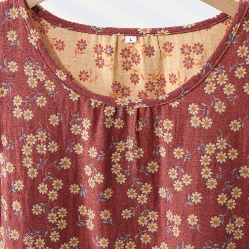 Ownkoti Country Daisy Pure Cotton Sleeveless Nightgown - image 17