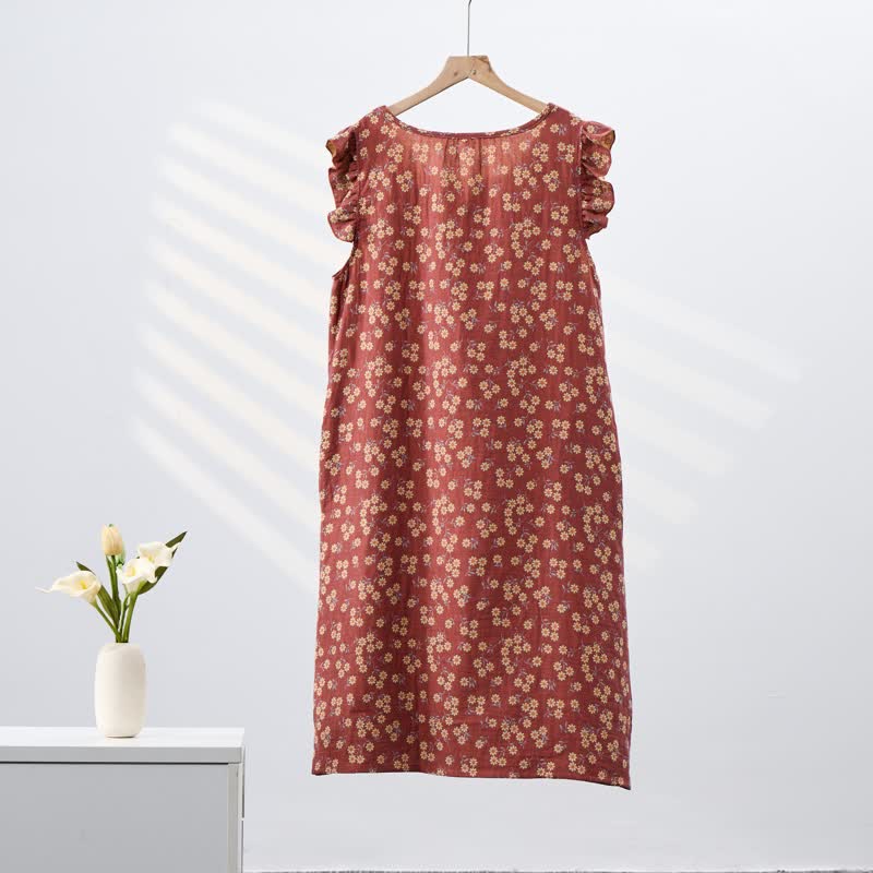 Ownkoti Country Daisy Pure Cotton Sleeveless Nightgown - image 13