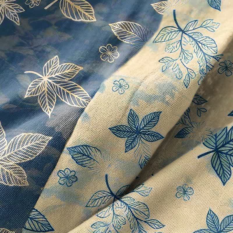 Ownkoti Unisex Maple Leaf Cotton Kimono Robe - image 5