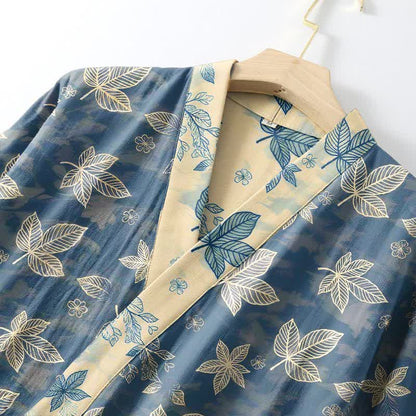 Ownkoti Unisex Maple Leaf Cotton Kimono Robe - image 4