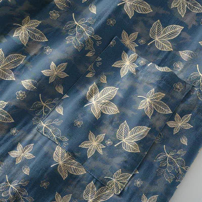Ownkoti Unisex Maple Leaf Cotton Kimono Robe - image 6