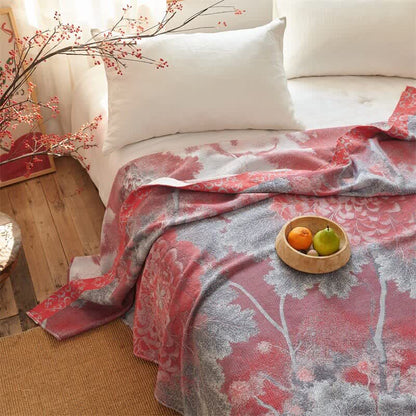 Ownkoti Rustic Floral Reversible Cotton Gauze Blanket - image 4