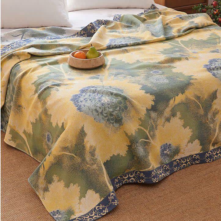 Ownkoti Rustic Floral Reversible Cotton Gauze Blanket - image 9