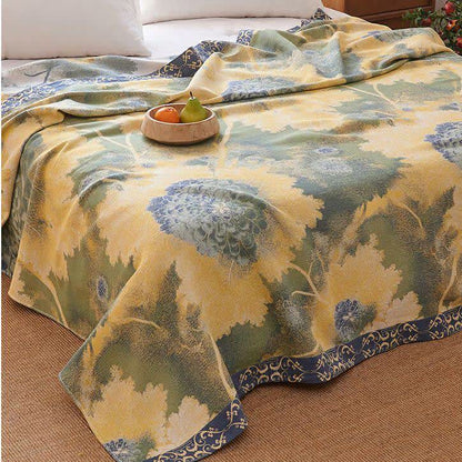 Ownkoti Rustic Floral Reversible Cotton Gauze Blanket - image 9