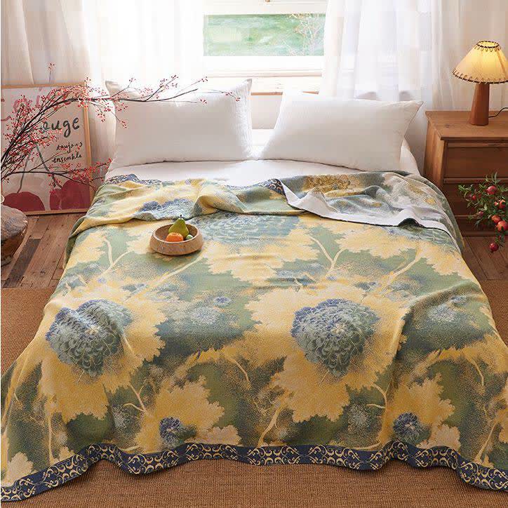 Ownkoti Rustic Floral Reversible Cotton Gauze Blanket - image 8