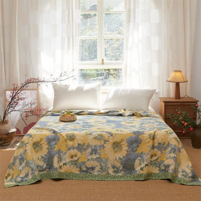 Ownkoti Refresh Sunflower Cotton Gauze Blanket - image 1