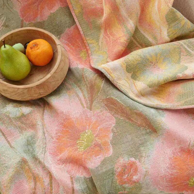Ownkoti Watercolor Poppy Cotton Gauze Blanket - image 4