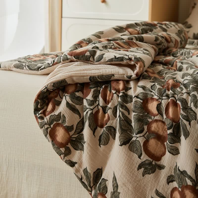 Ownkoti Harvest Fruit Cotton Double Gauze Quilt - image 6