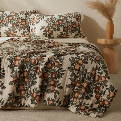 Ownkoti Harvest Fruit Cotton Double Gauze Quilt - 2PCS Pillowcases - 19" x 29" - image 0