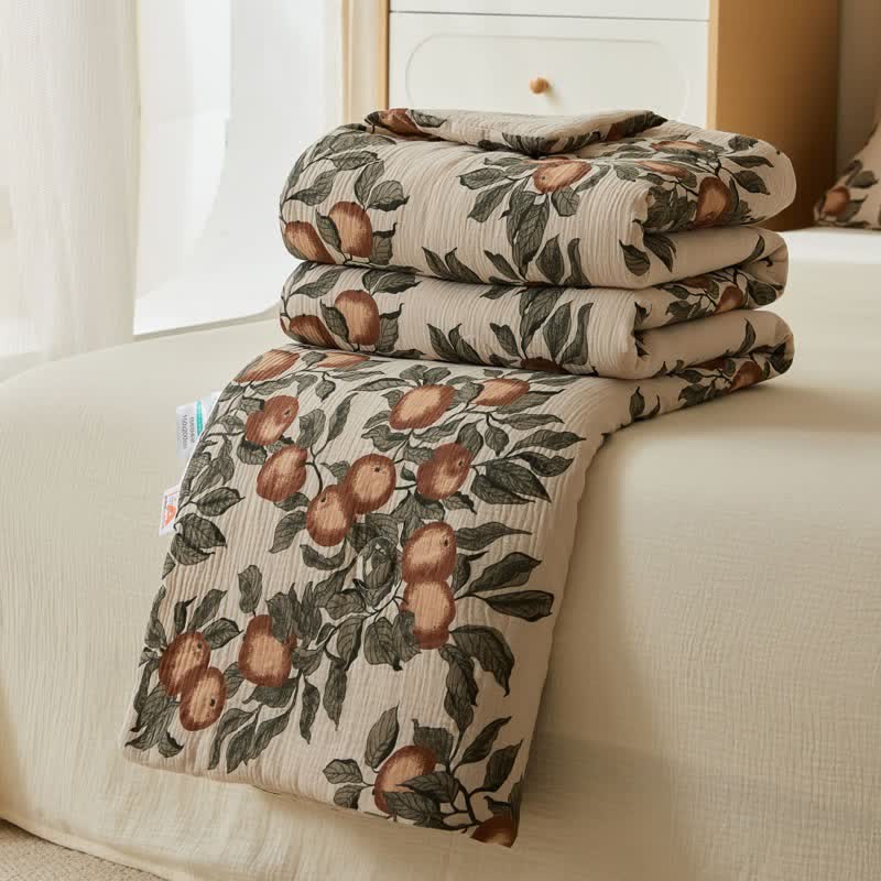 Ownkoti Harvest Fruit Cotton Double Gauze Quilt - image 5