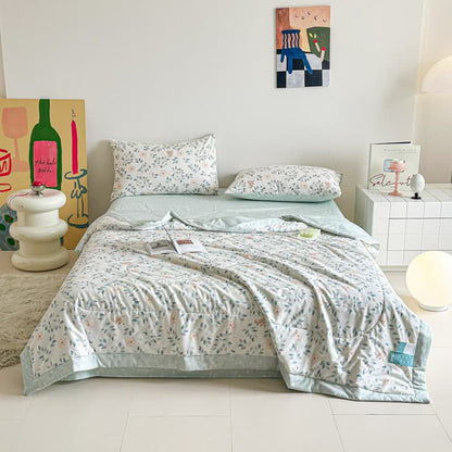 Ownkoti Country Leaf Floral Print Cotton Quilt - image 2