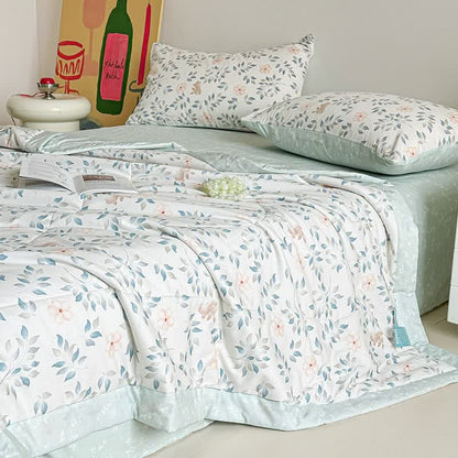 Ownkoti Country Leaf Floral Print Cotton Quilt - Bedding Set - King - image 0