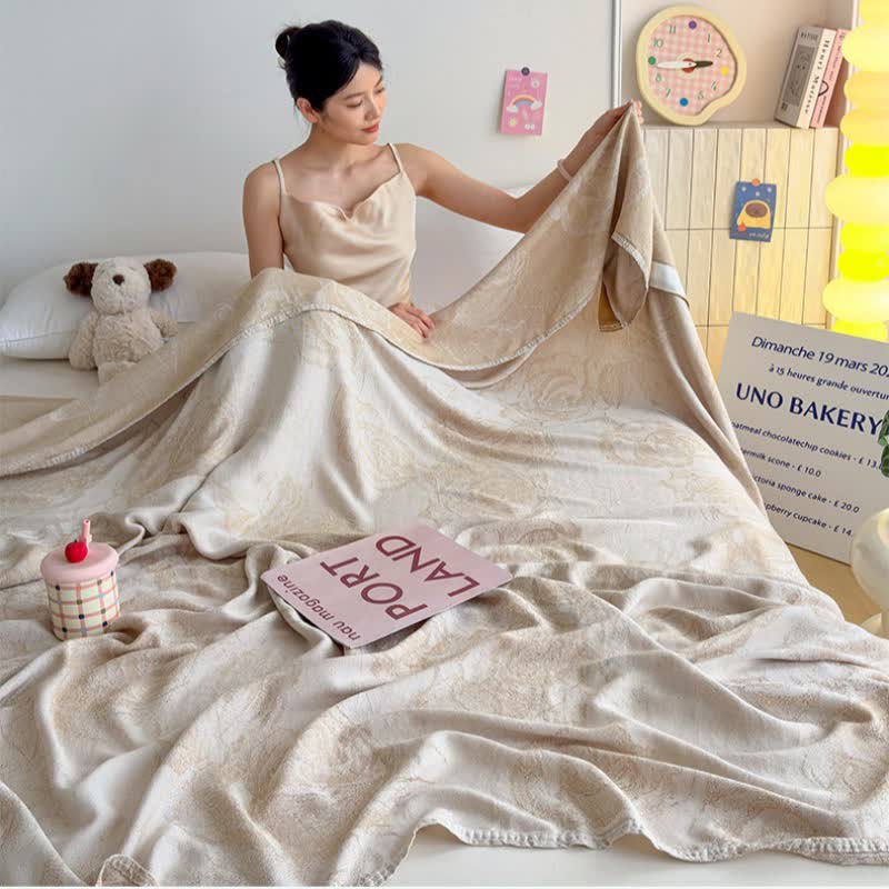 Ownkoti Romantic Rose Bamboo Fiber Summer Blanket - image 5