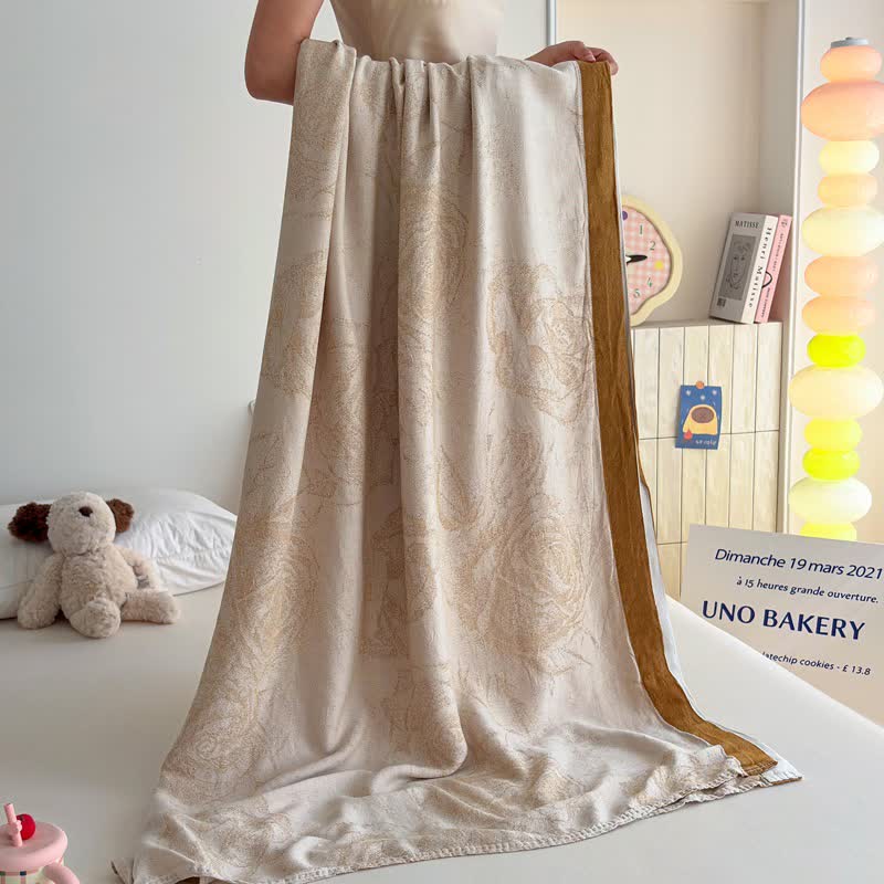 Ownkoti Romantic Rose Bamboo Fiber Summer Blanket - image 6