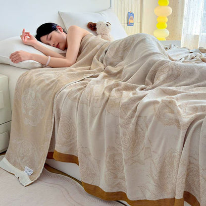 Ownkoti Romantic Rose Bamboo Fiber Summer Blanket - 79"W x 90"L - image 4