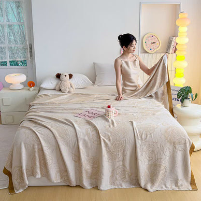 Ownkoti Romantic Rose Bamboo Fiber Summer Blanket - image 3