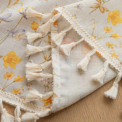 Ownkoti Floral Semi-Sheer Kitchen Half Curtain - image 7